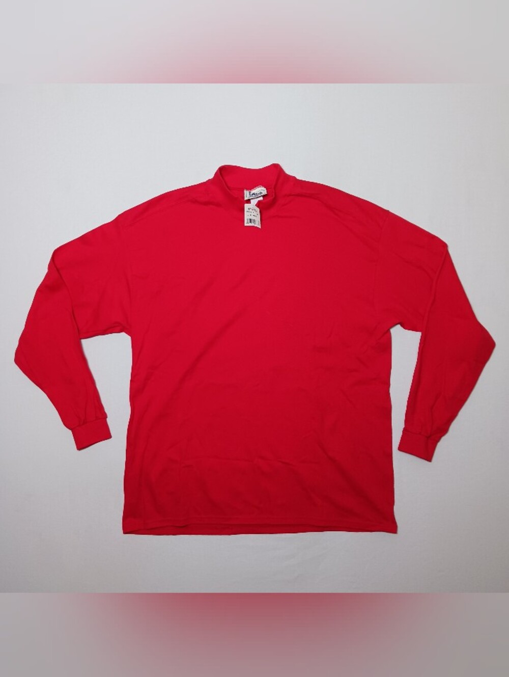 Vintage Lee Sport Mens Mock Neck Sweatshirt XL Red NWT USA Deadstock